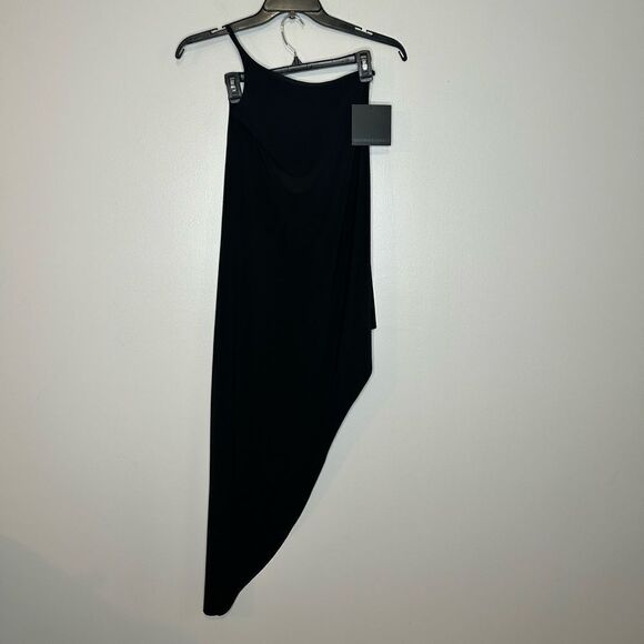 Norma Kamali One Shoulder Asymmetric Cocktail Dress NWT - Picture 2 of 3